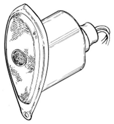 Picture of Taillight Assembly with Blue Dot, 81A-13405-D-BD