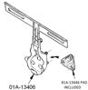 Picture of License Plate Bracket, 01A-13406-B