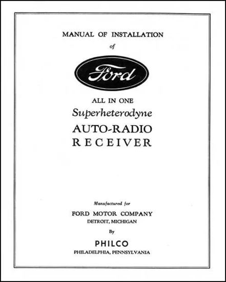 Picture of Radio Installation Handbook, 1933-1934, VB150