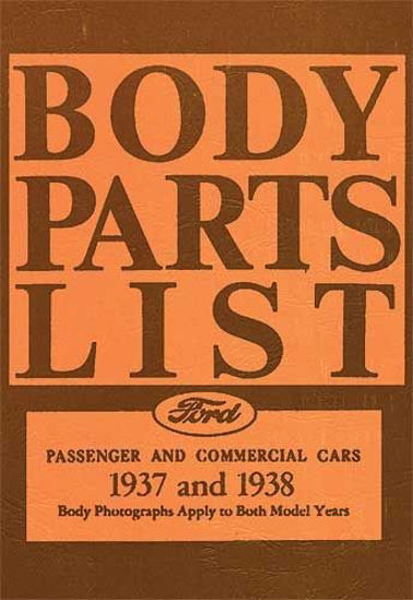Picture of Chassis & Body Parts Book, 1937-1938, VB37