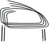 Picture of Rear Quarter Window Channel Kit, Stainless Bead, , 1938-1940, 81A-56786-SS